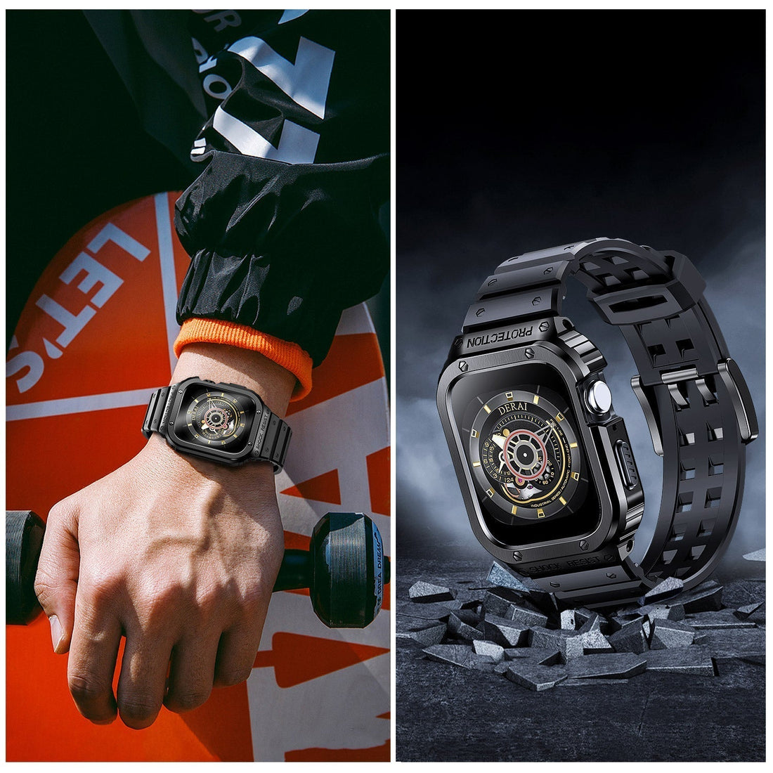 Findo Luxe Stainless Steel Watch Band with Adjustable Fit