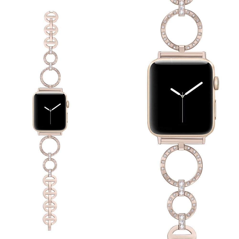 Vita Diamond Elegance Stainless Steel Apple Watch Band