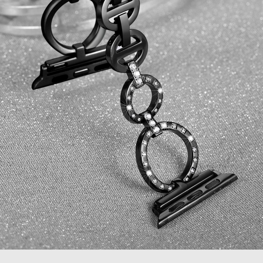 Vita Diamond Elegance Stainless Steel Apple Watch Band