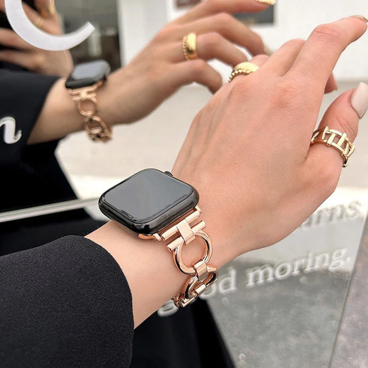 GlintEdge Luxe Metal Watch Band