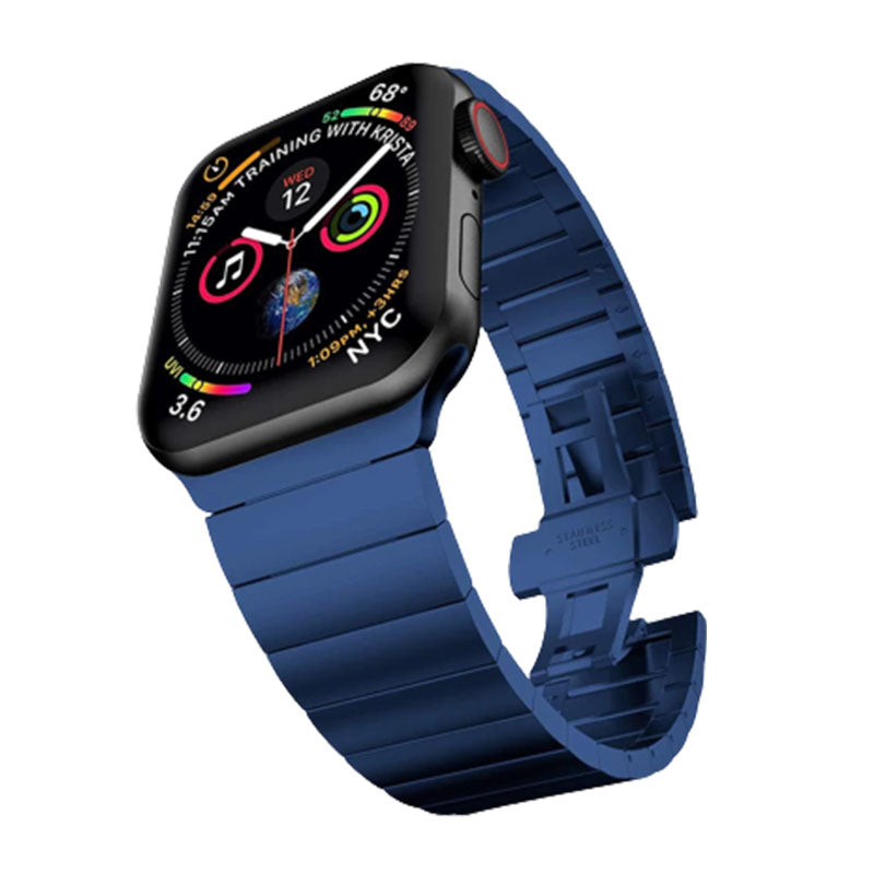 Elegant 316L Stainless Steel Link Bracelet for Apple Watch