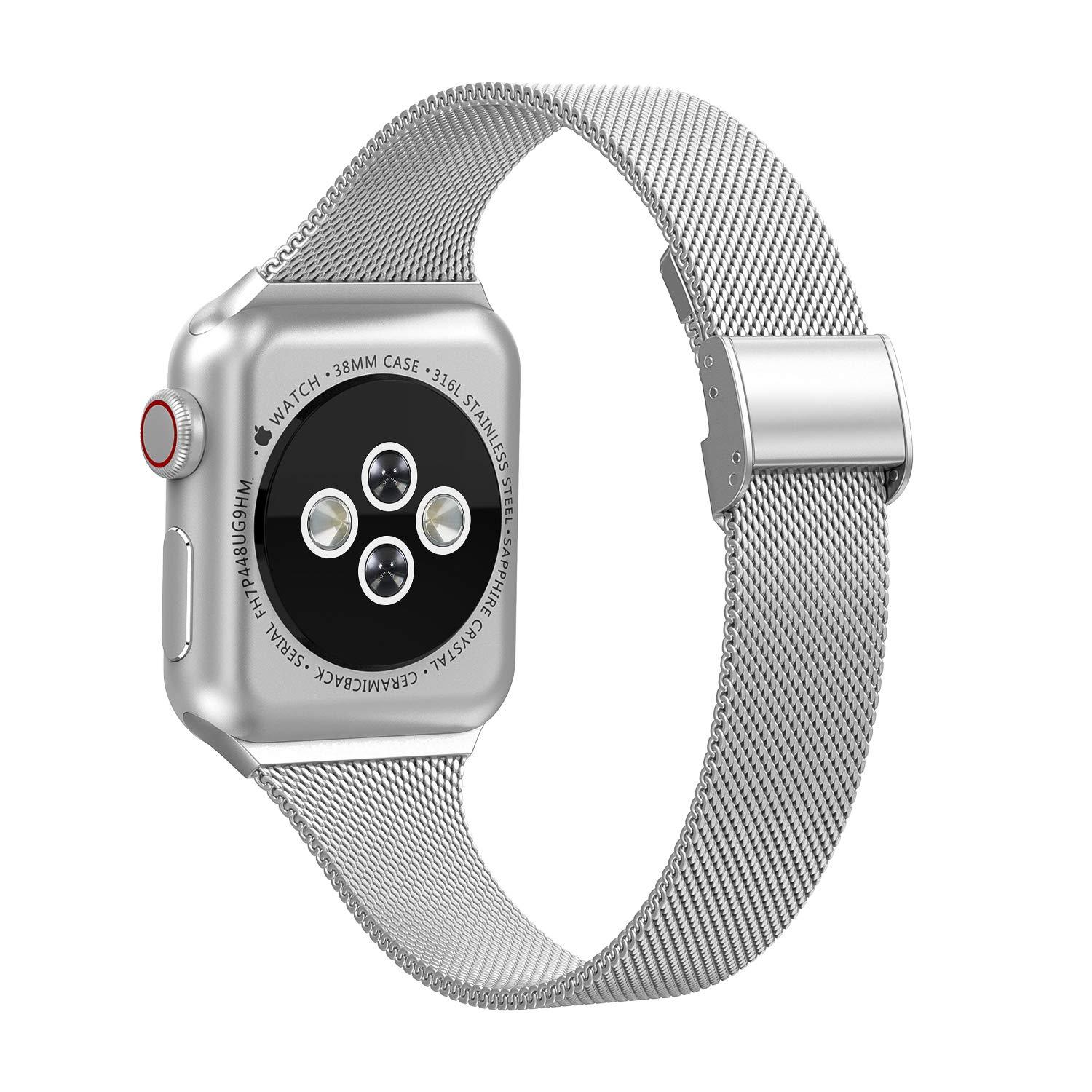 Aere Refined Slim Stainless Steel Watch Band for Apple Watch