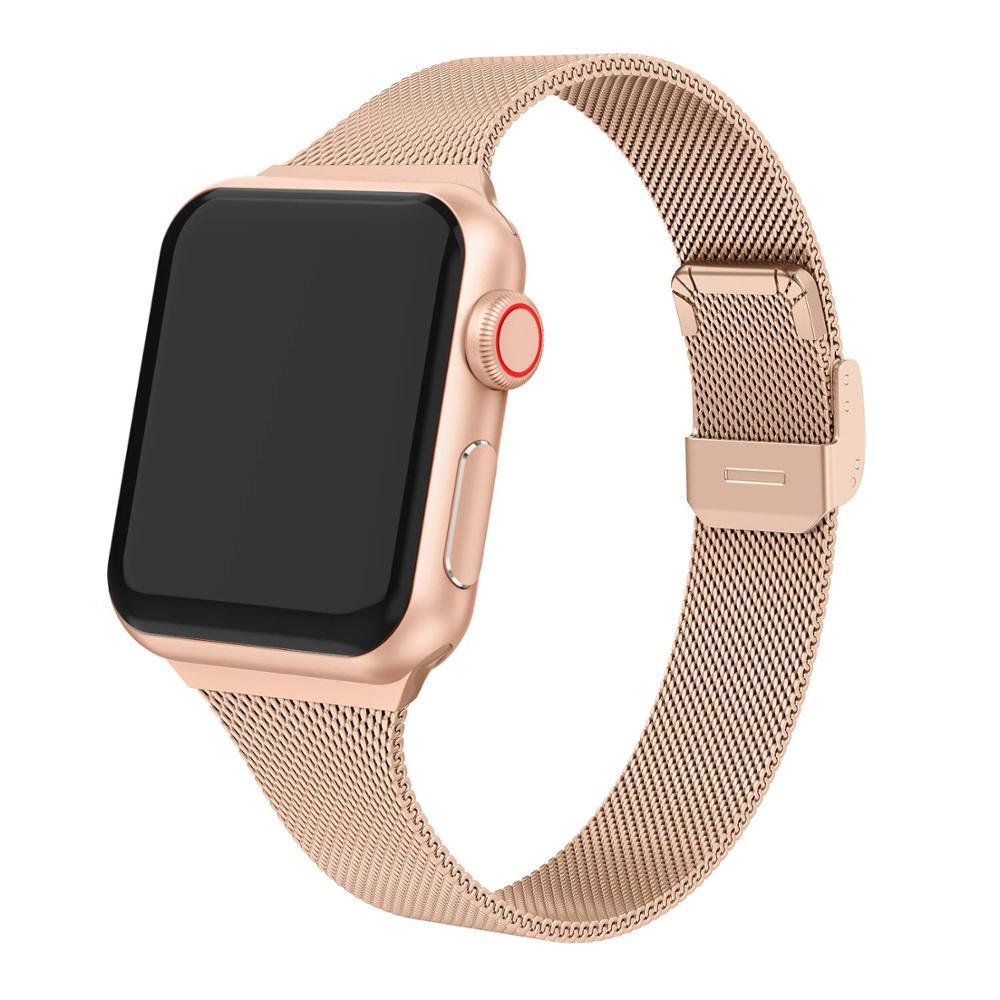 Aere Refined Slim Stainless Steel Watch Band for Apple Watch