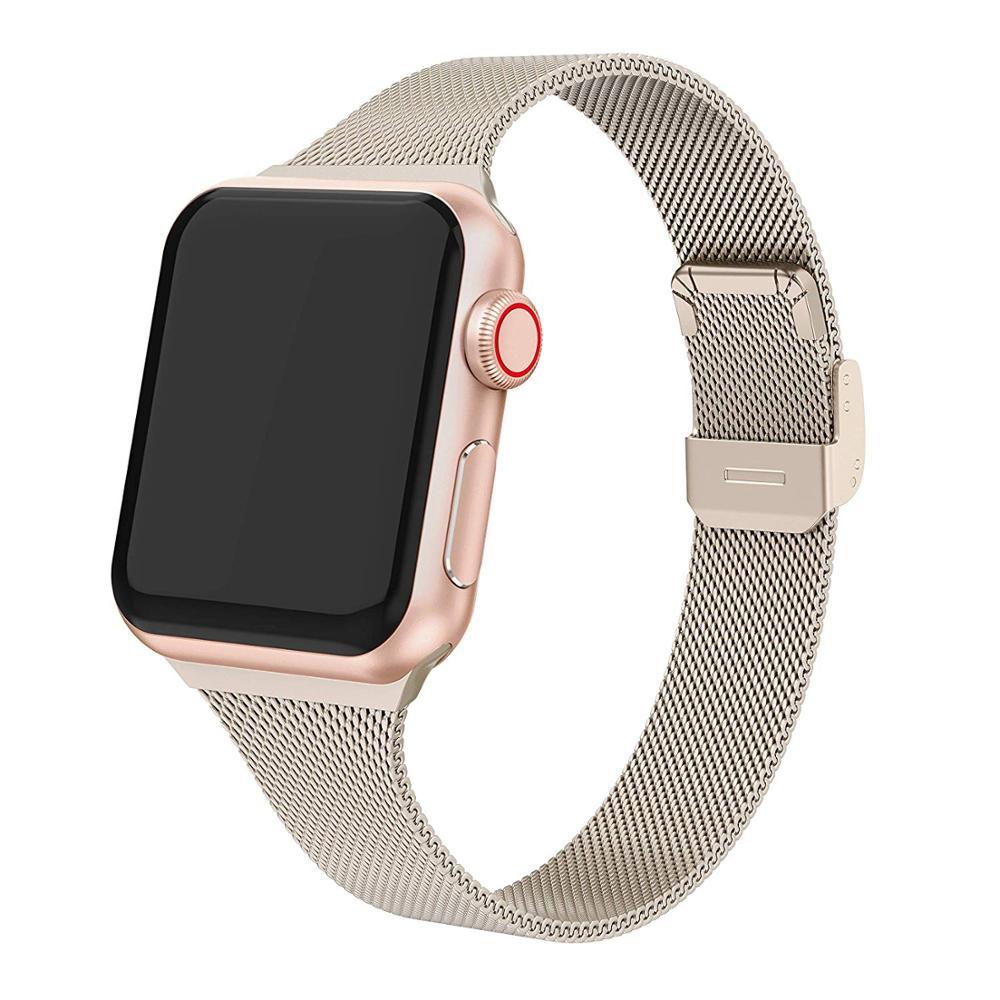 Aere Refined Slim Stainless Steel Watch Band for Apple Watch