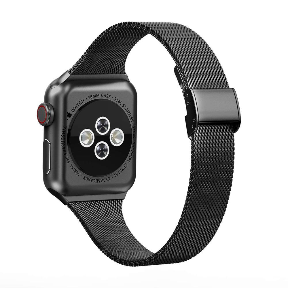 Aere Refined Slim Stainless Steel Watch Band for Apple Watch