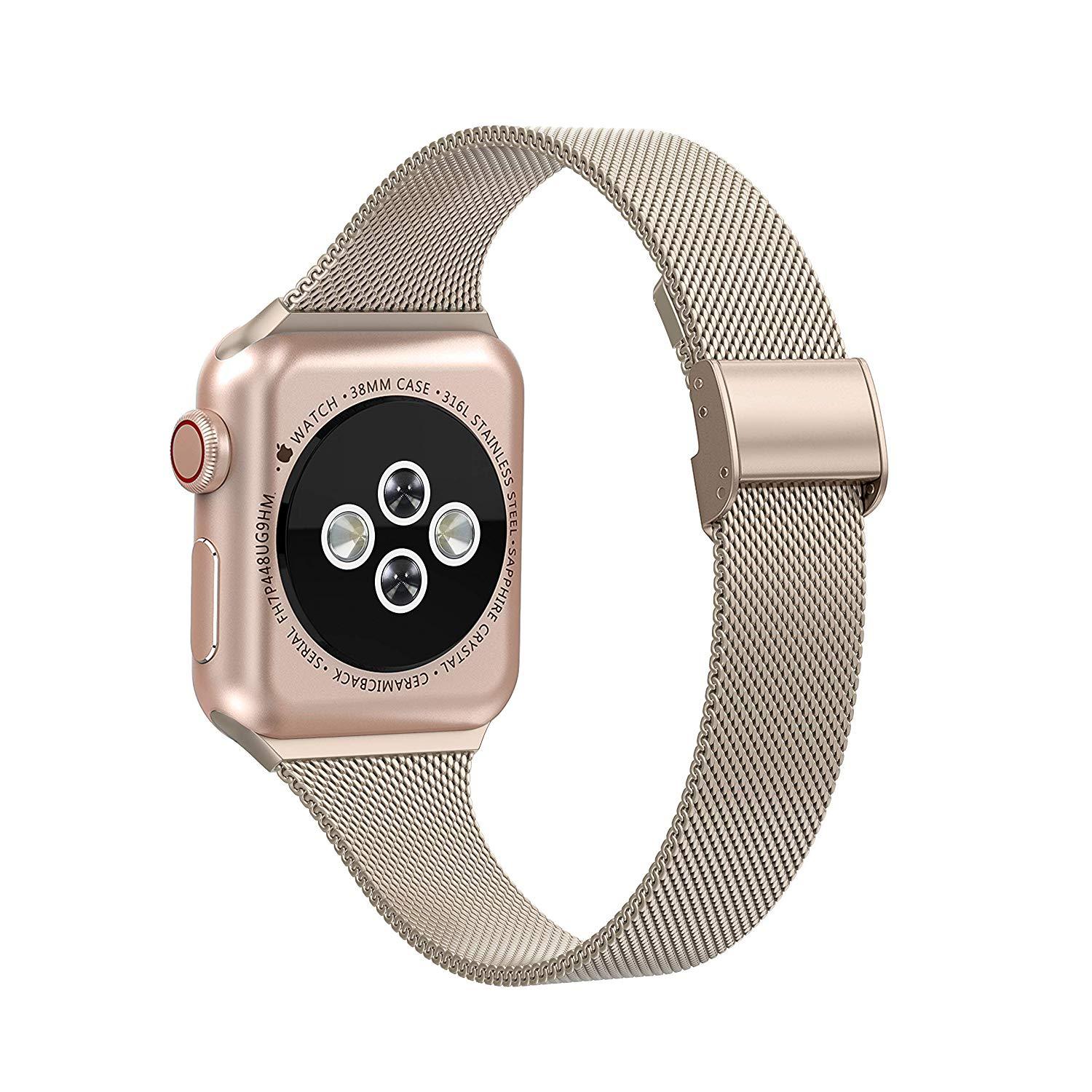 Aere Refined Slim Stainless Steel Watch Band for Apple Watch