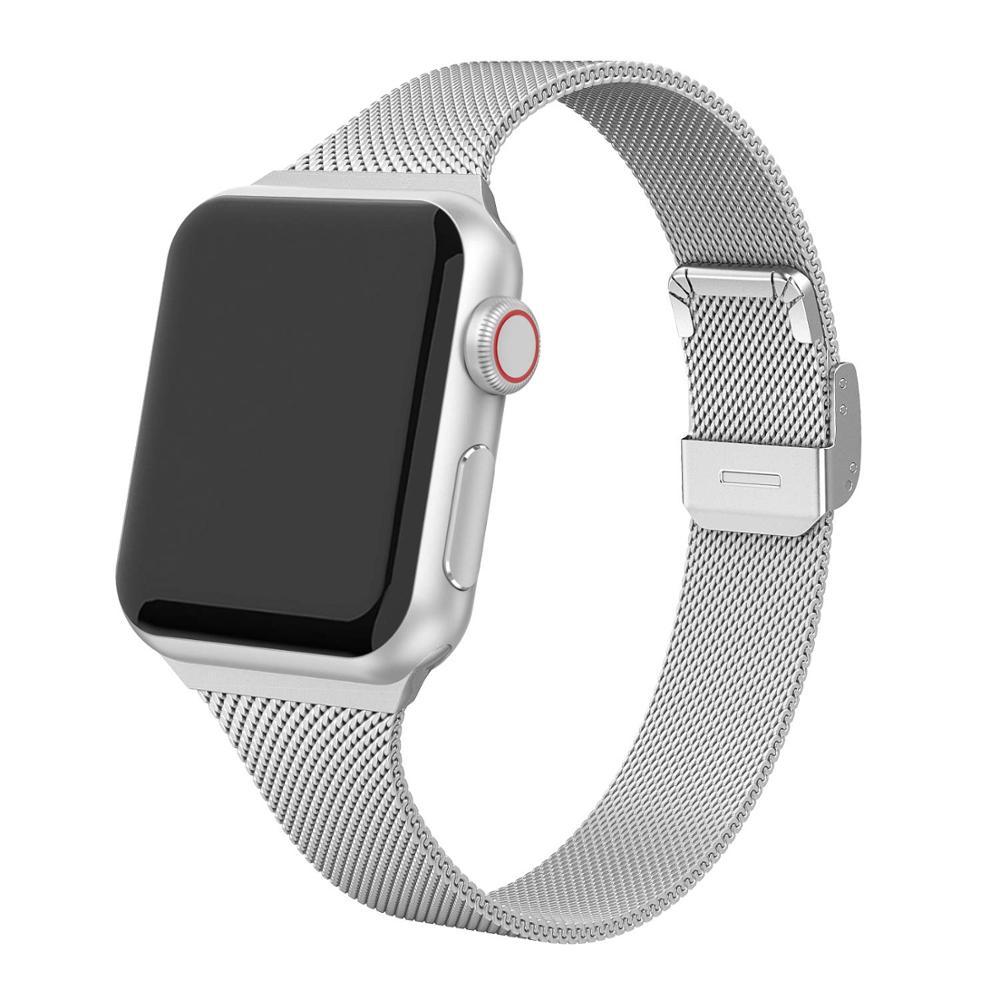 Aere Refined Slim Stainless Steel Watch Band for Apple Watch