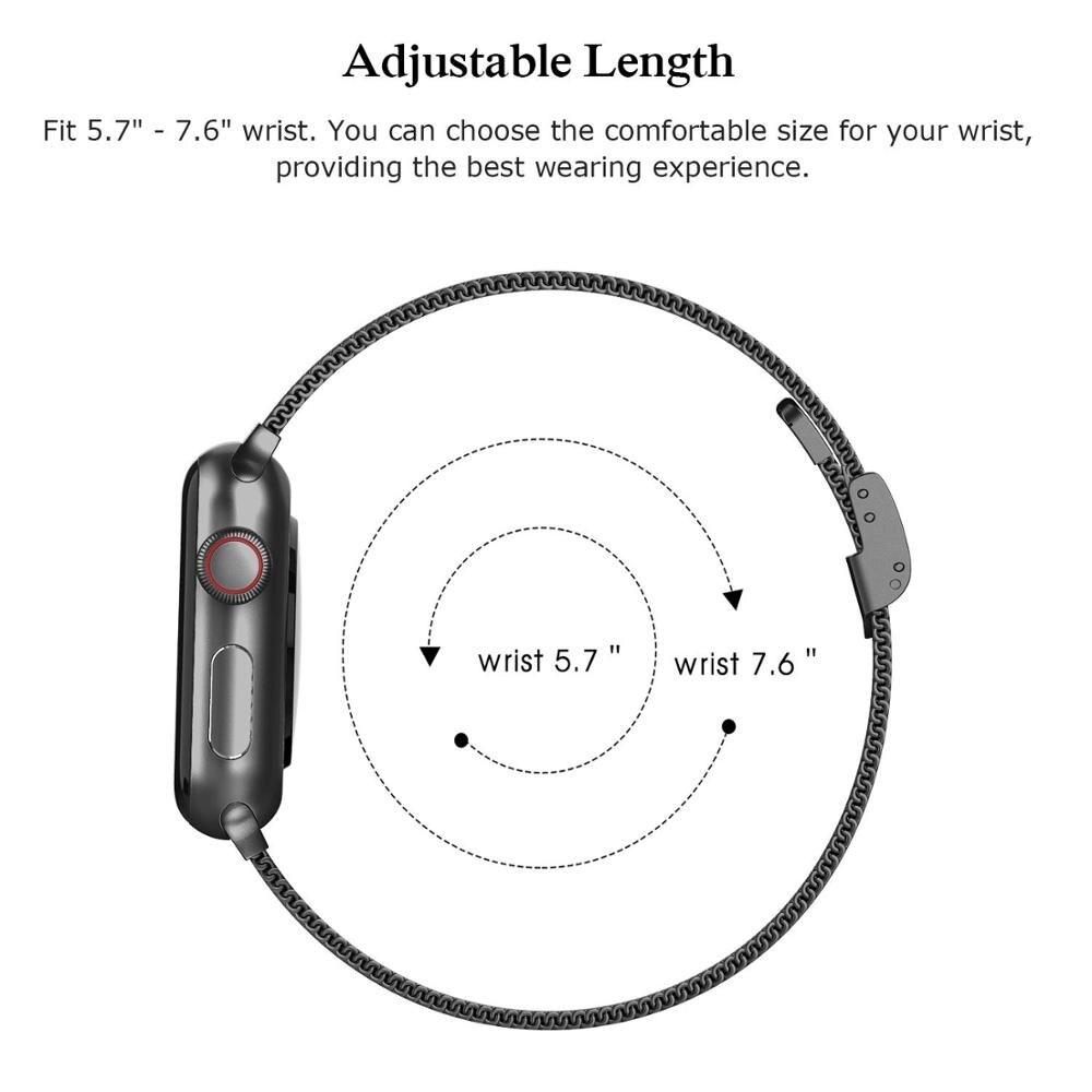 Aere Refined Slim Stainless Steel Watch Band for Apple Watch