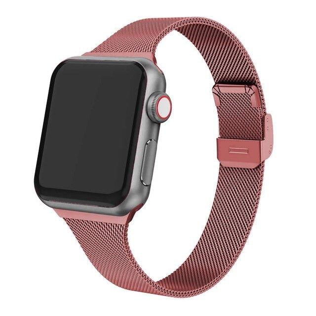 Aere Refined Slim Stainless Steel Watch Band for Apple Watch