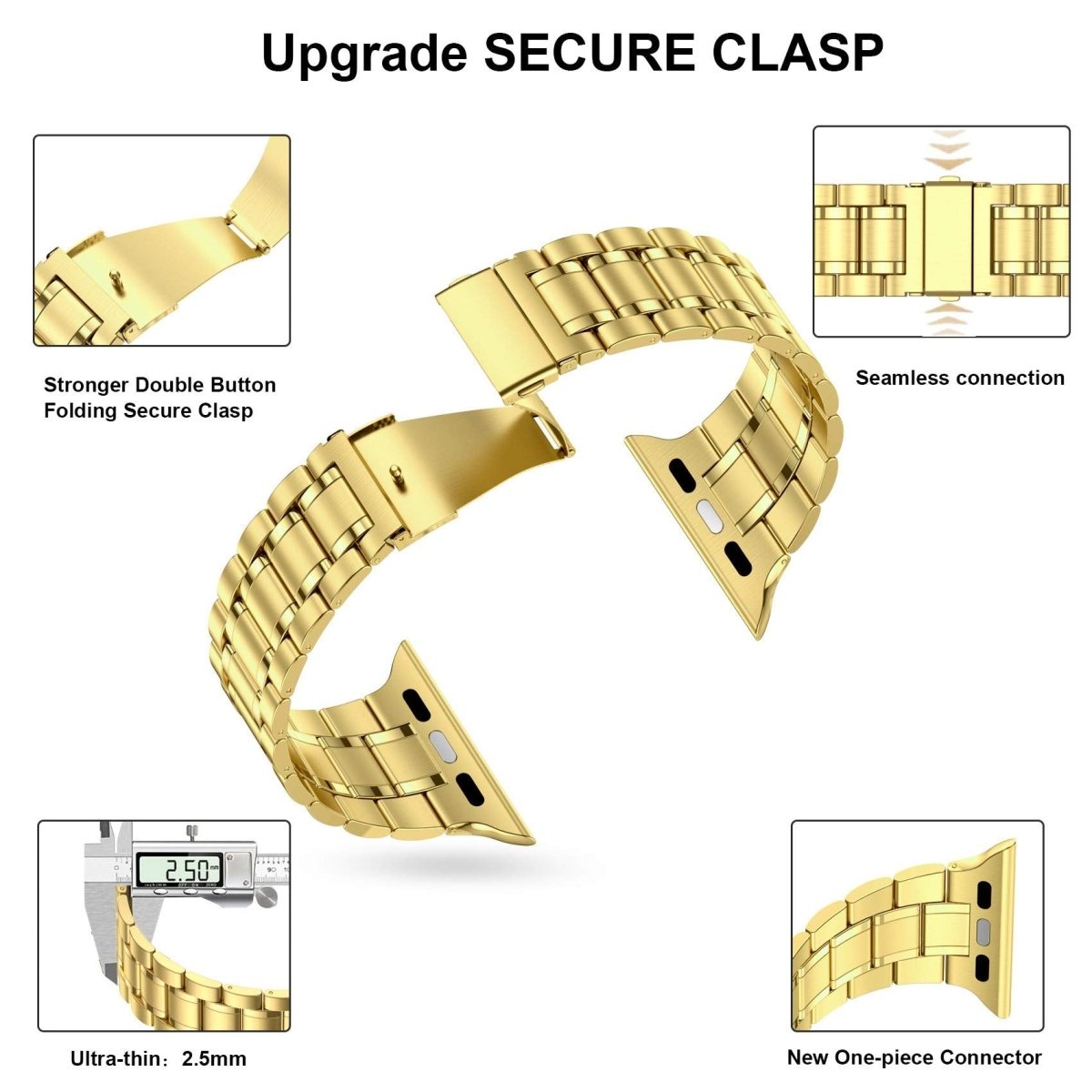 Cerno Premium Aviation Grade Stainless Steel Watch Band