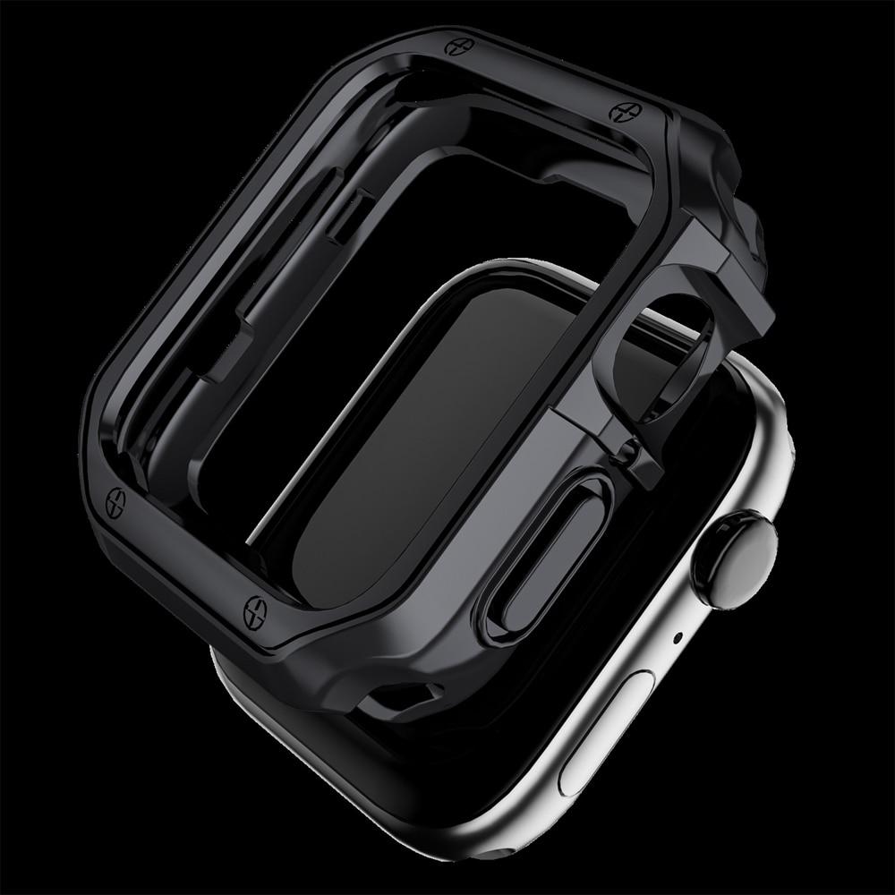 Class Stainless Steel Apple Watch Band with Silicone Protector