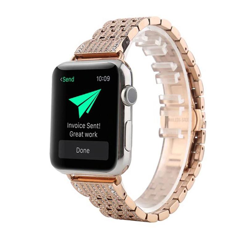 Gleamin Radiant Rhinestone Apple Watch Band