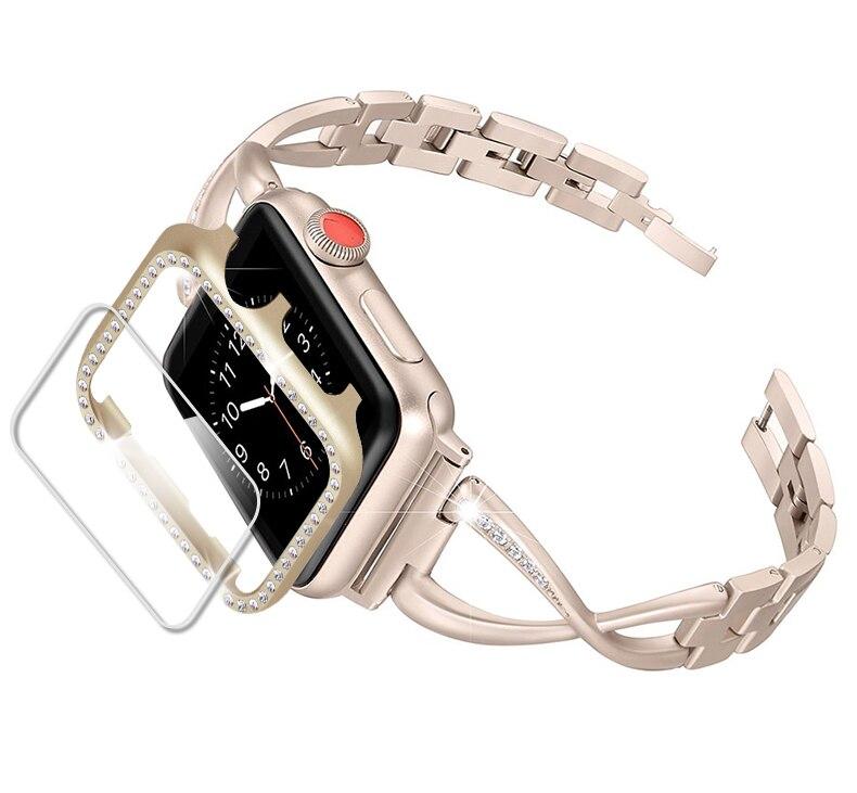 Isabella Elegance Diamond-Studded Apple Watch Band