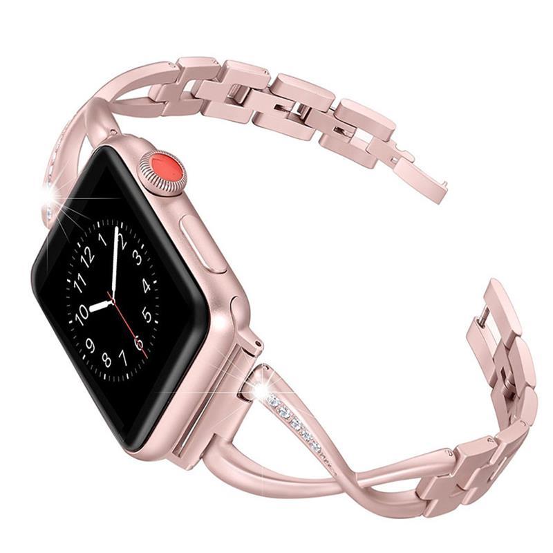 Isabella Elegance Diamond-Studded Apple Watch Band