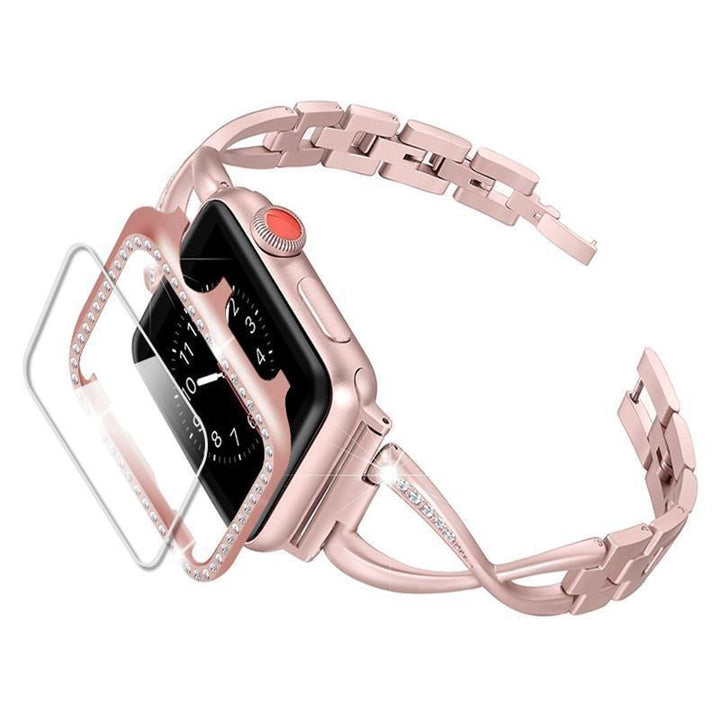 Isabella Elegance Diamond-Studded Apple Watch Band