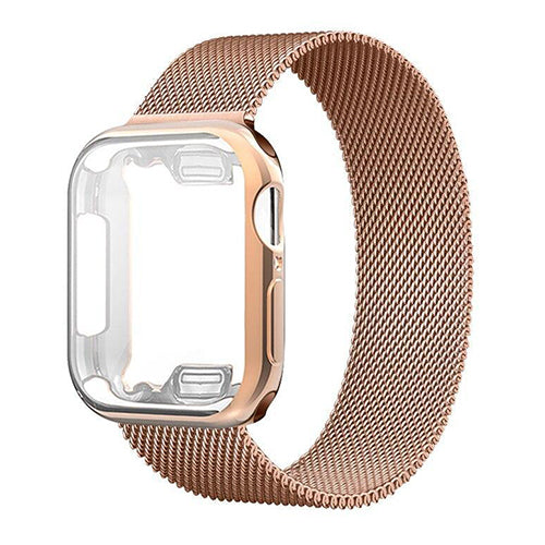 Jasper Milanese Stainless Steel Band with Premium Case for Apple Watch