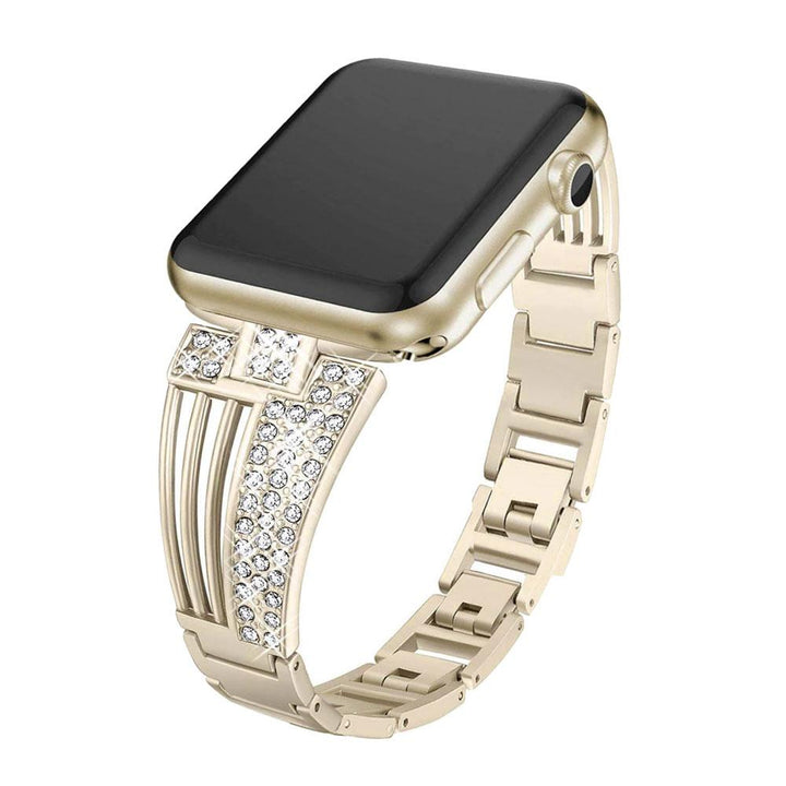 Opulent Diamond Encrusted Apple Watch Band by Pulchra