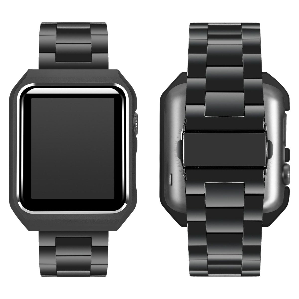 Elegant Stainless Steel Linked Band for Apple Watch