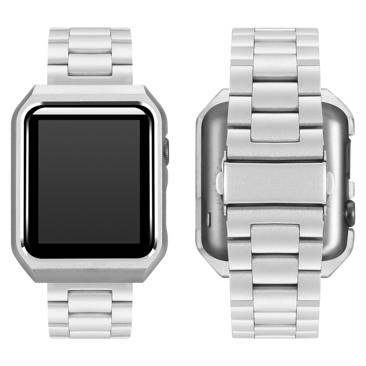 Elegant Stainless Steel Linked Band for Apple Watch