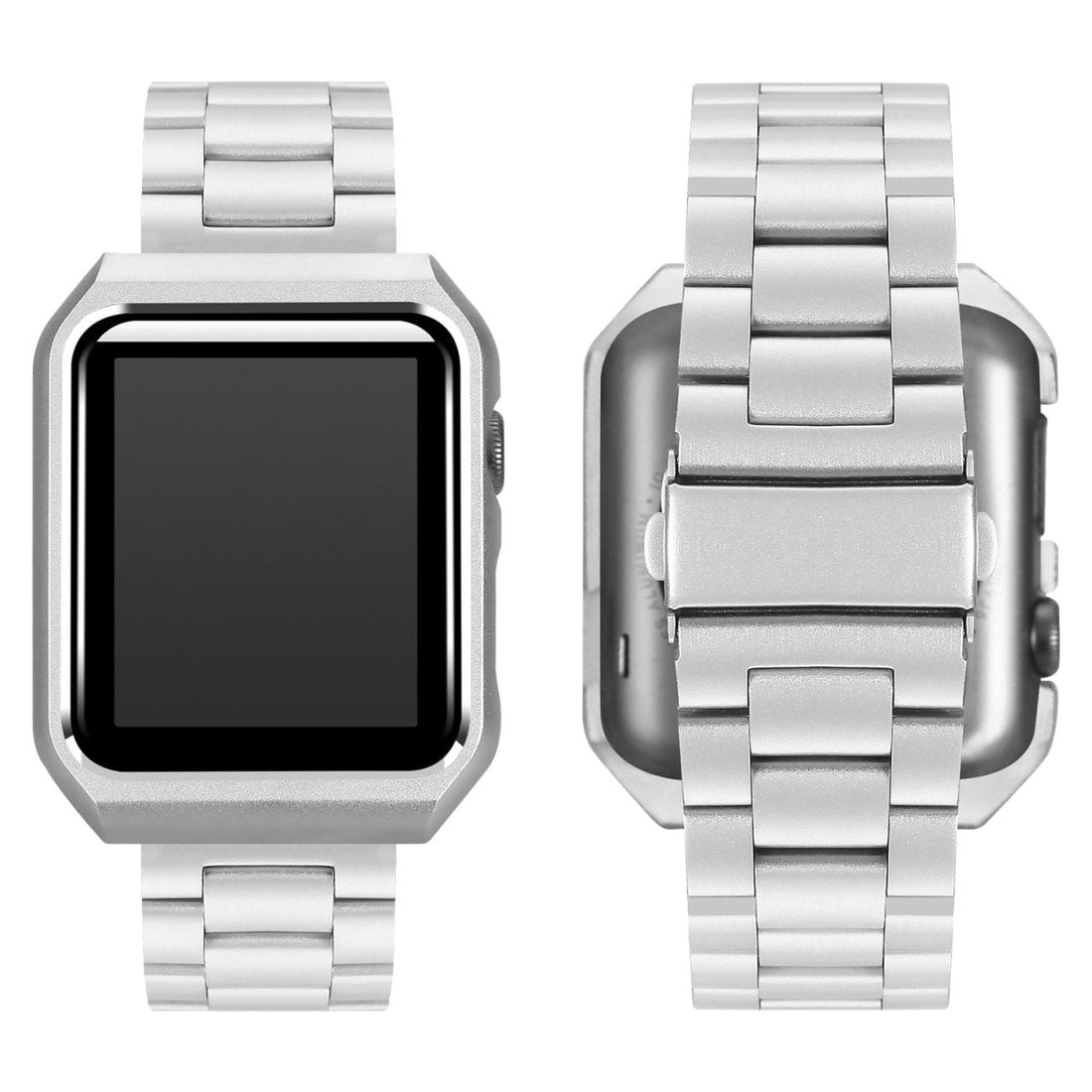Elegant Stainless Steel Linked Band for Apple Watch