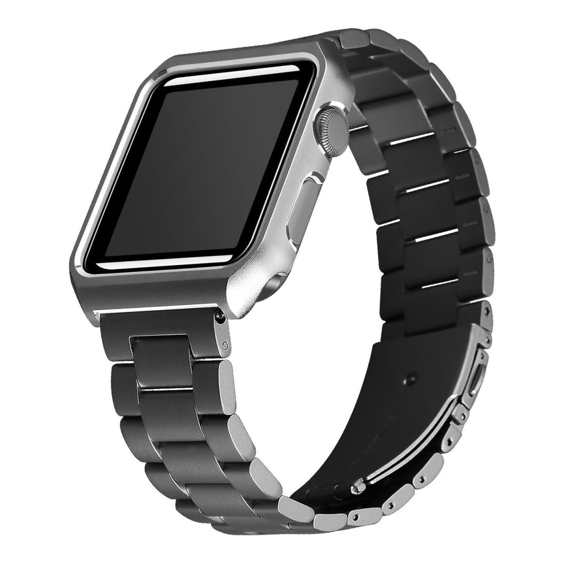 Elegant Stainless Steel Linked Band for Apple Watch