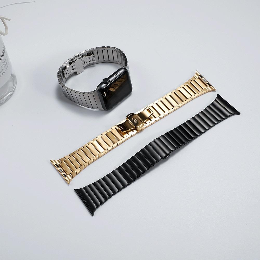 Elegant 316L Stainless Steel Link Bracelet for Apple Watch