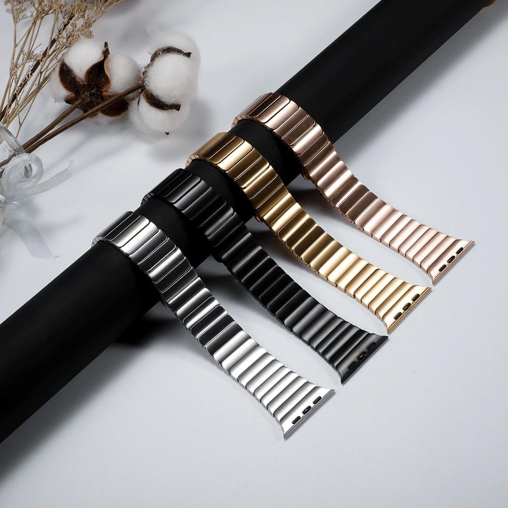 Elegant 316L Stainless Steel Link Bracelet for Apple Watch