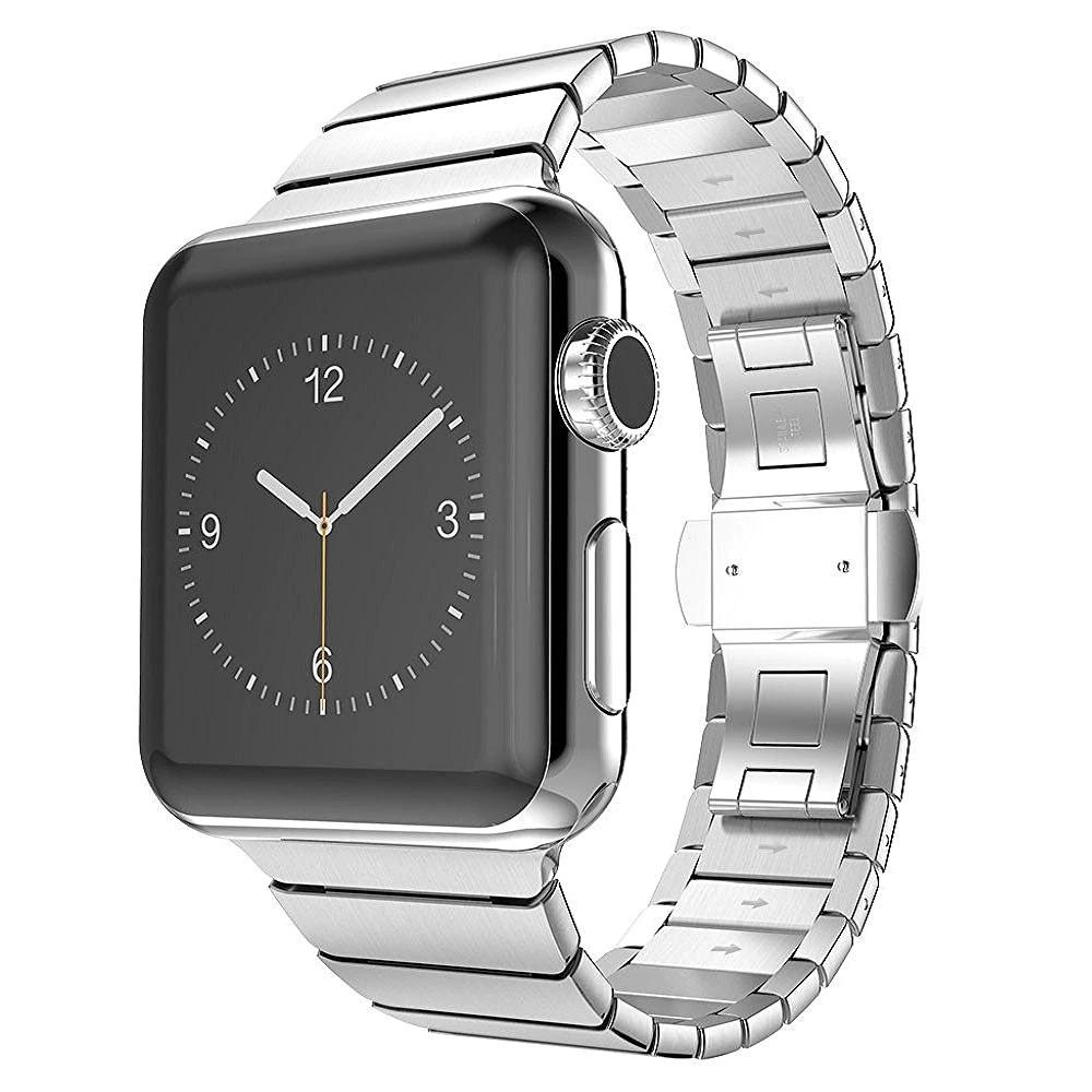 Elegant 316L Stainless Steel Link Bracelet for Apple Watch