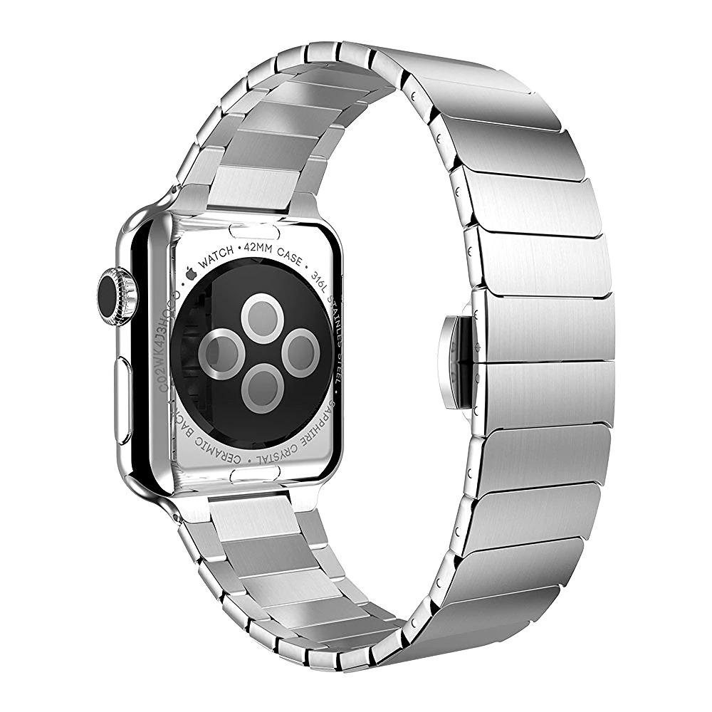 Elegant 316L Stainless Steel Link Bracelet for Apple Watch