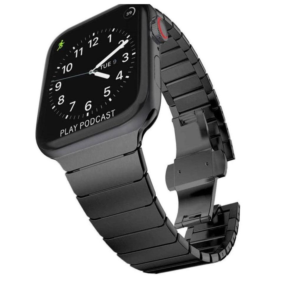 Elegant 316L Stainless Steel Link Bracelet for Apple Watch